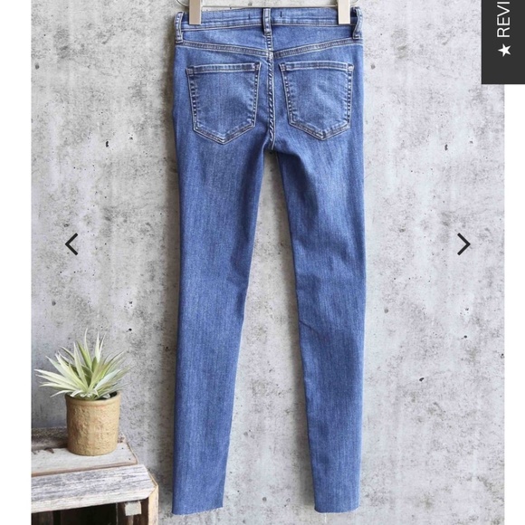 Free people Reagan skinny button front jeans Lt - Picture 4 of 8